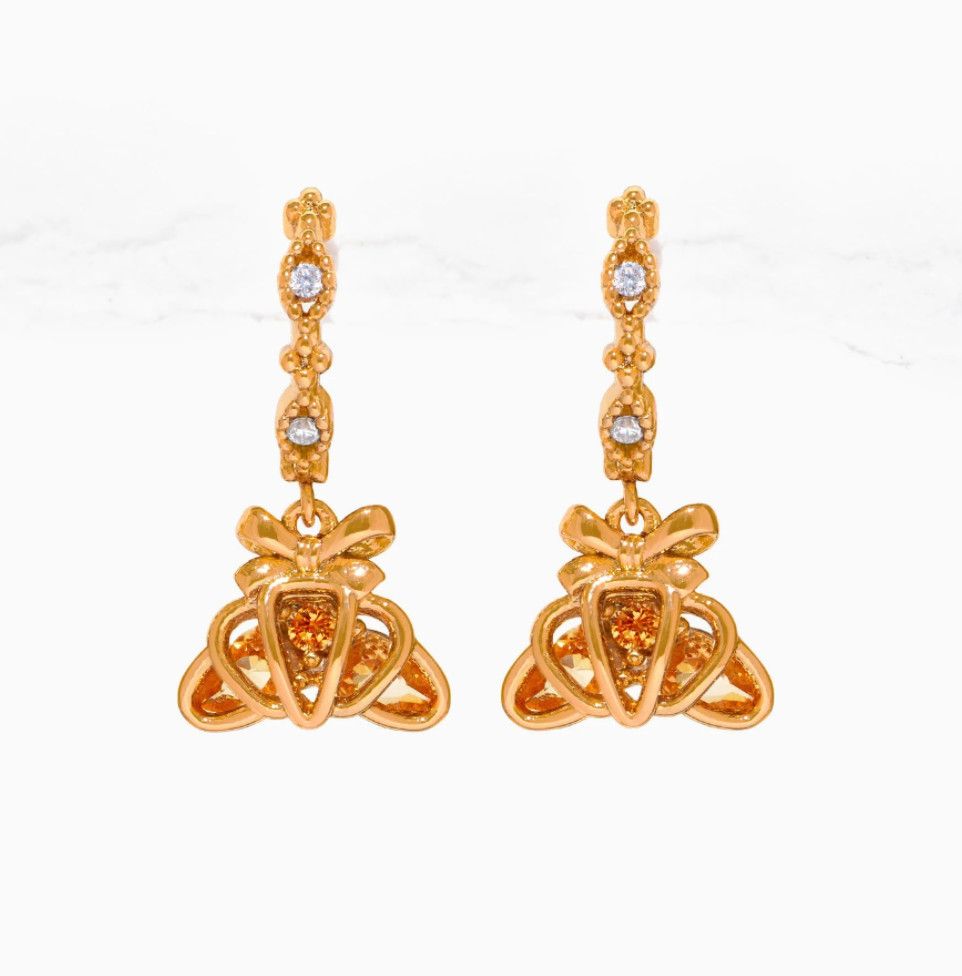 Croissant Dangle Hoops