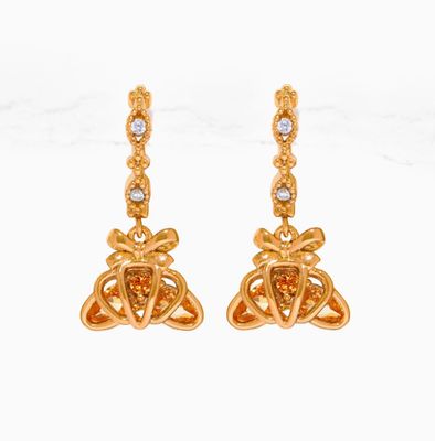 Croissant Dangle Hoops