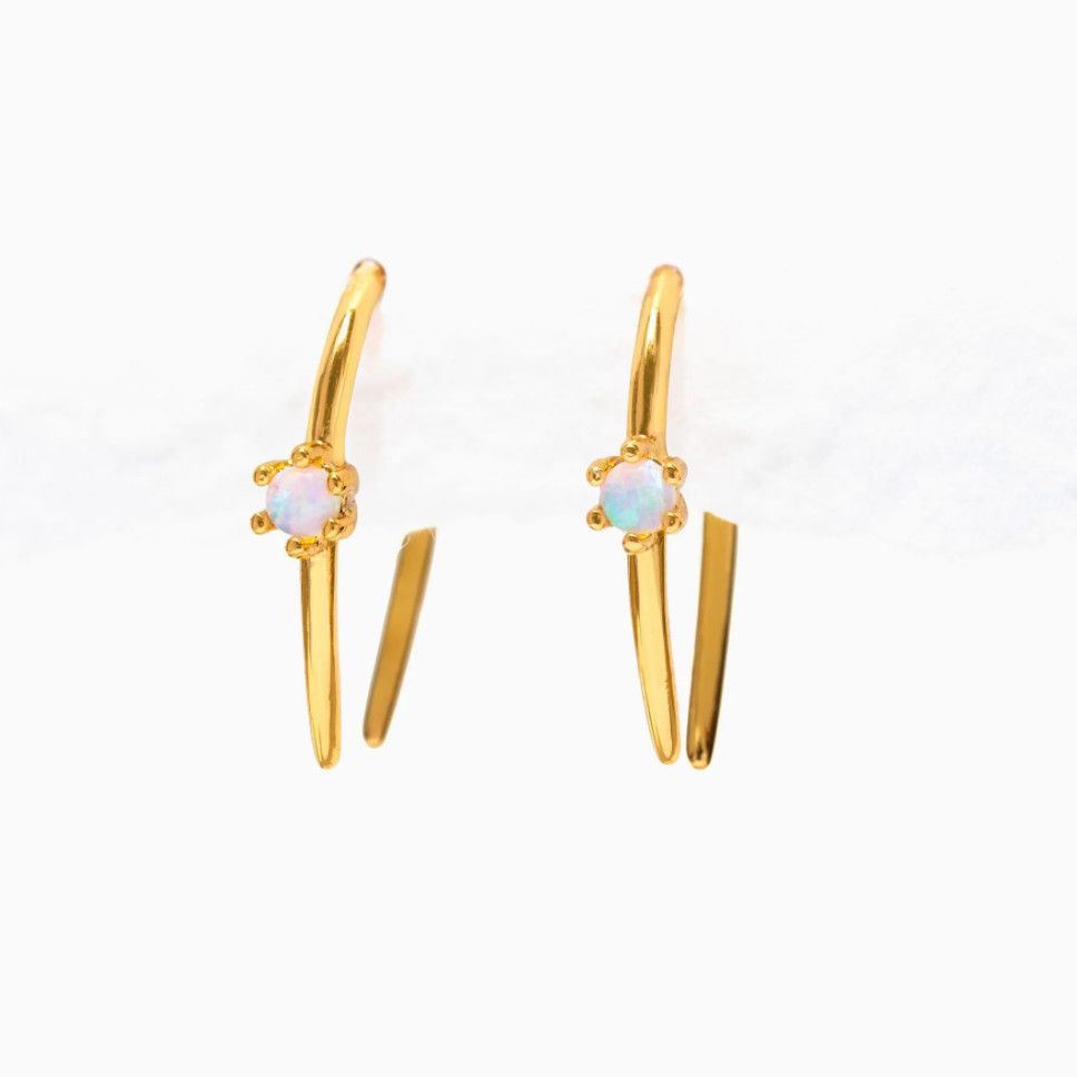 Todos Santos Opal Hoops