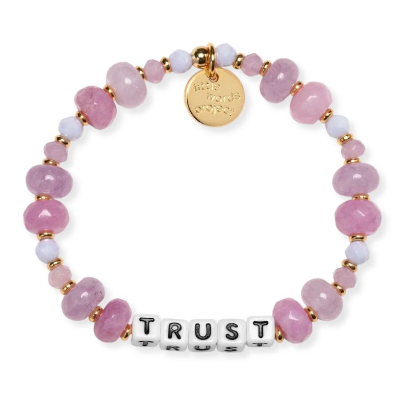 Trust Pink Skies Little Words Project Bracelet