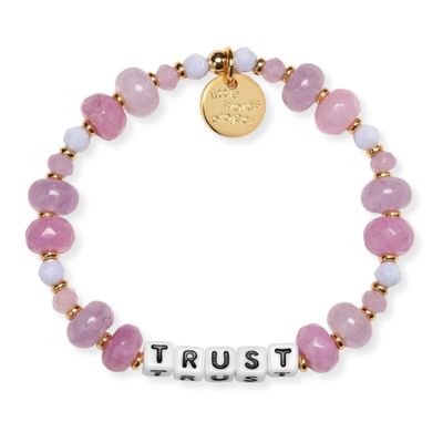 Trust Pink Skies Little Words Project Bracelet