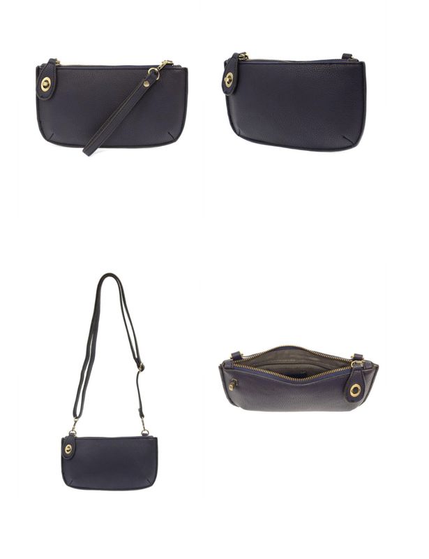 New Navy Mini Crossbody Wristlet Clutch