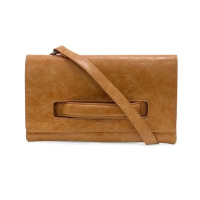 Camel Caterina Handle Clutch Crossbody