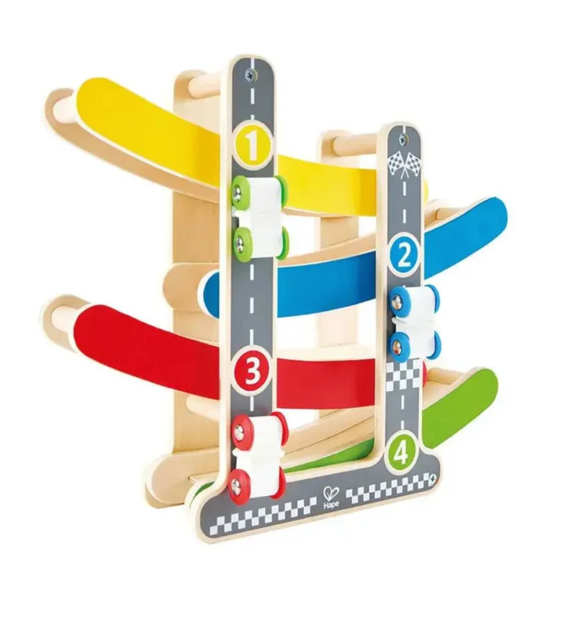 Hape Fast Flip Kid's Wooden Racetrack Toy