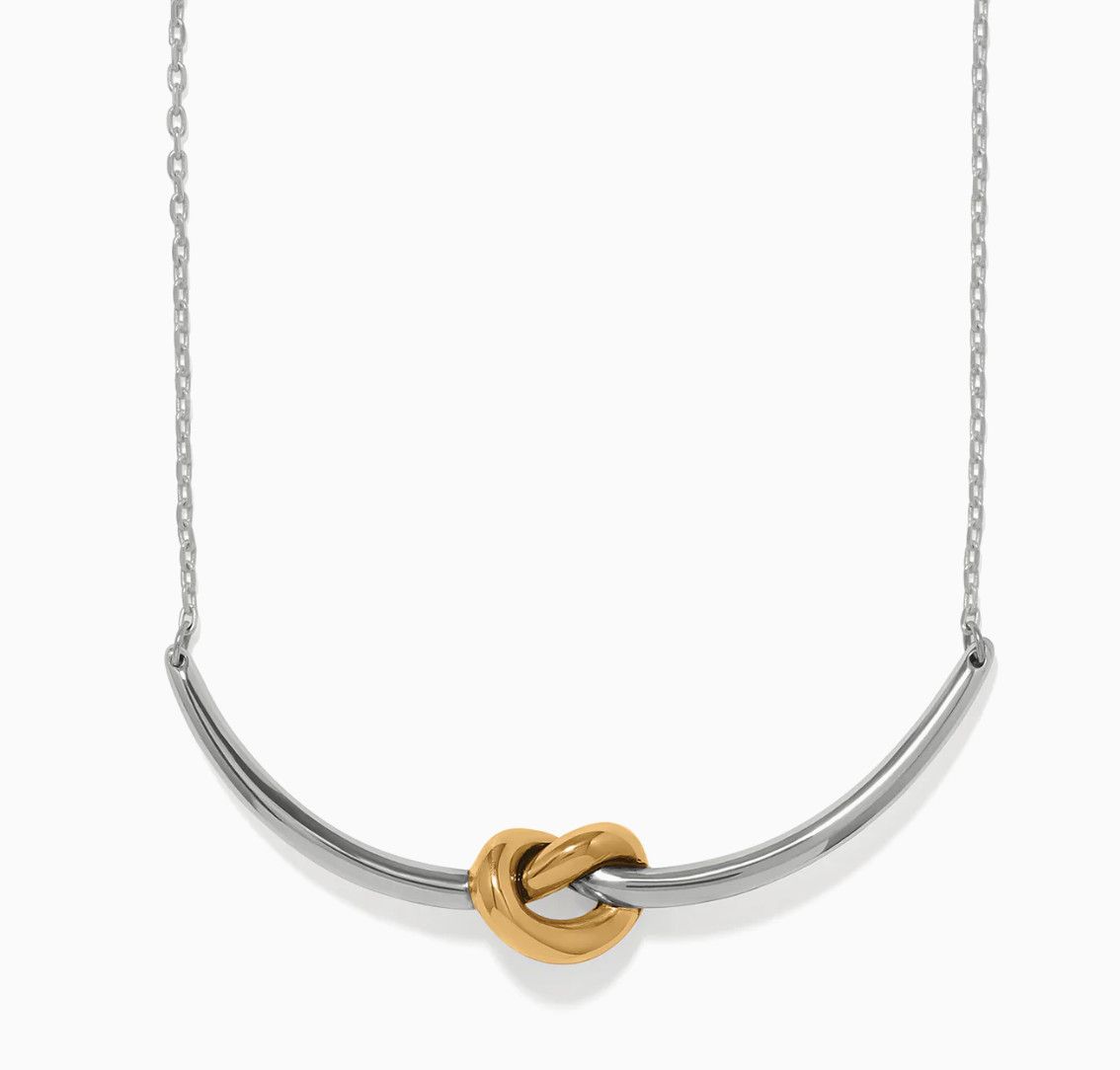 Interlok Single Knot Two Tone Necklace