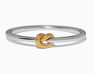 Interlok Single Knot Two Tone Hinged Bangle