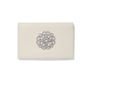 Shoe White Ferrara Medallion Folio Wallet