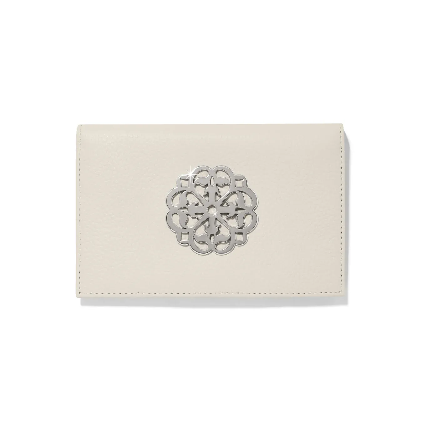 Shoe White Ferrara Medallion Folio Wallet