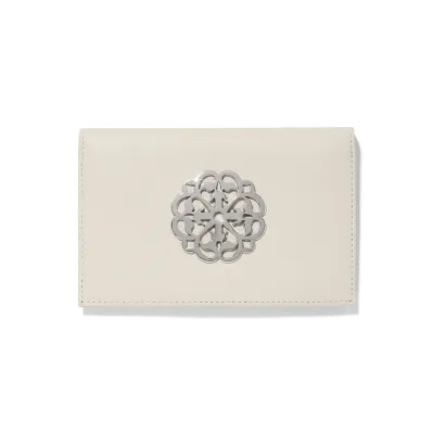 Shoe White Ferrara Medallion Folio Wallet