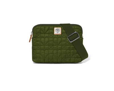 Army Green Heart Beat Arielle Small Cross Body Bag