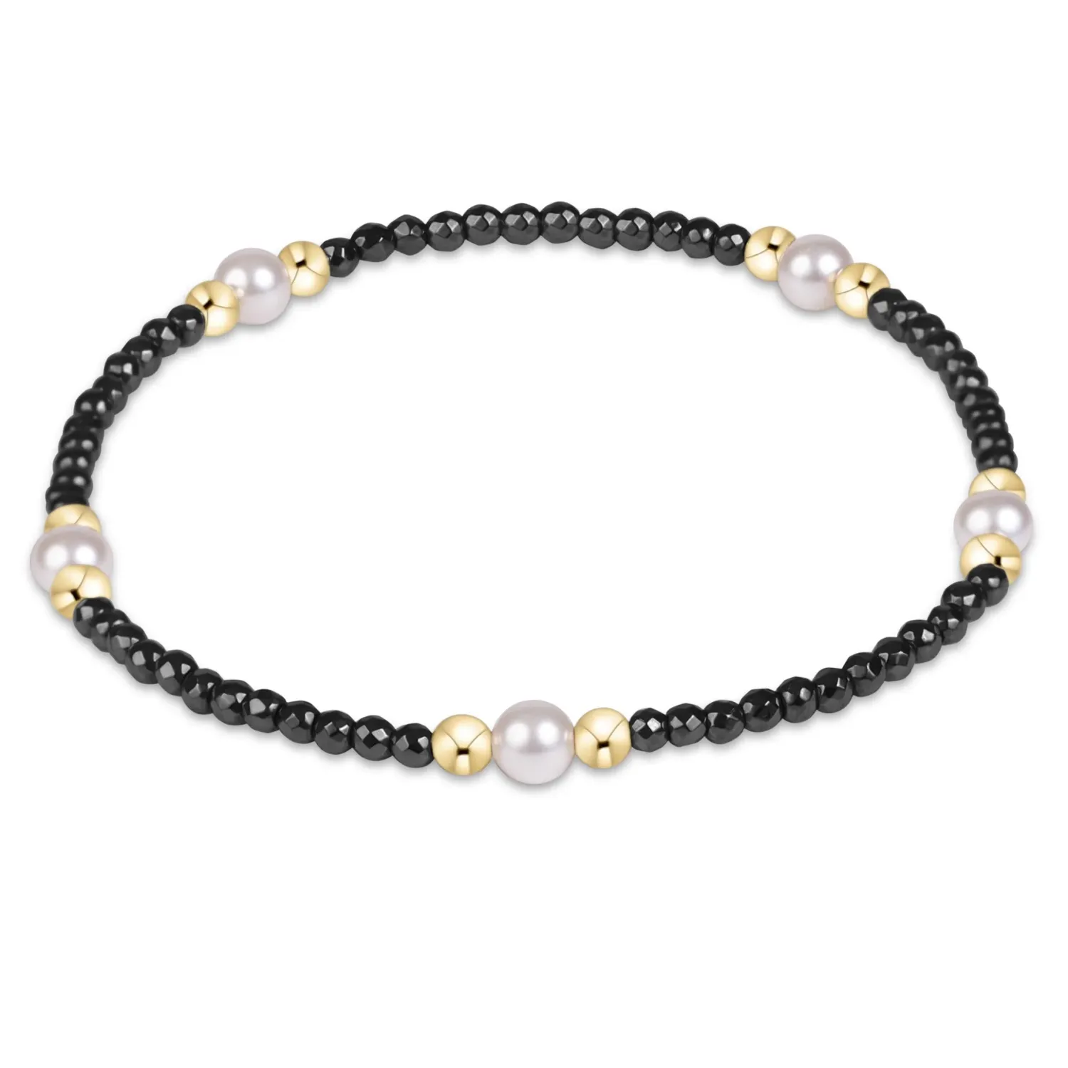 Purpose Pearl 4mm Faceted  Hematite Bracelet