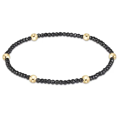 Presence Faceted Hematite  2mm Bracelet