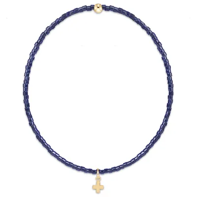 Hope Classic Navy Bracelet - Signature Cross Small