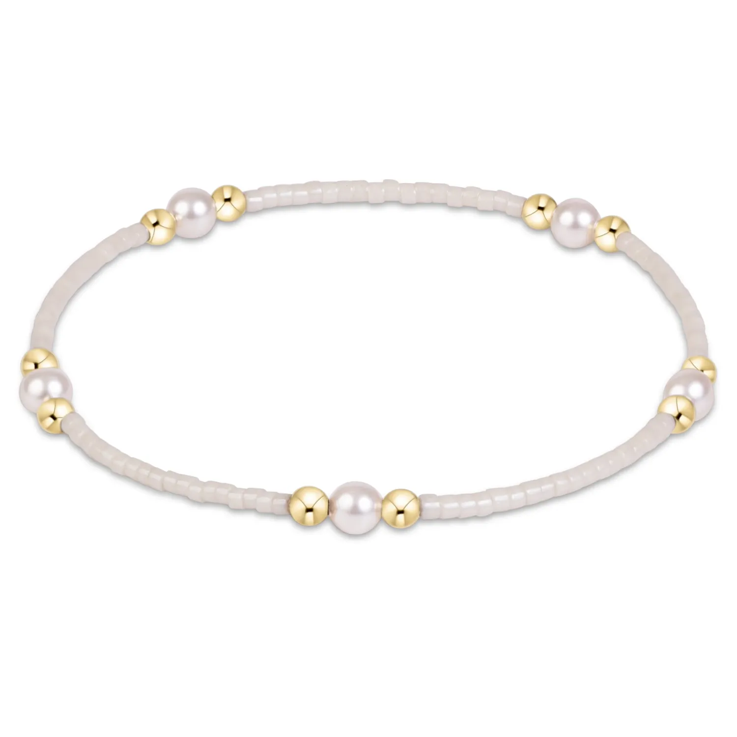 Hope Purpose Pearl Bracelet - Milkshake