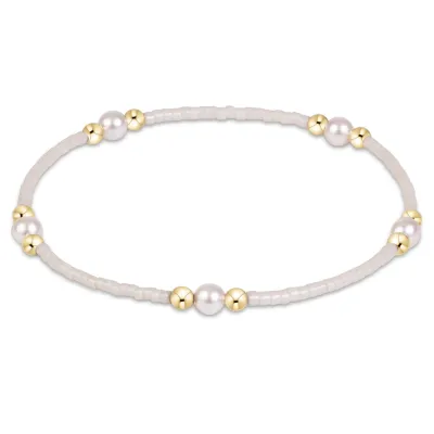 Hope Purpose Pearl Bracelet - Milkshake