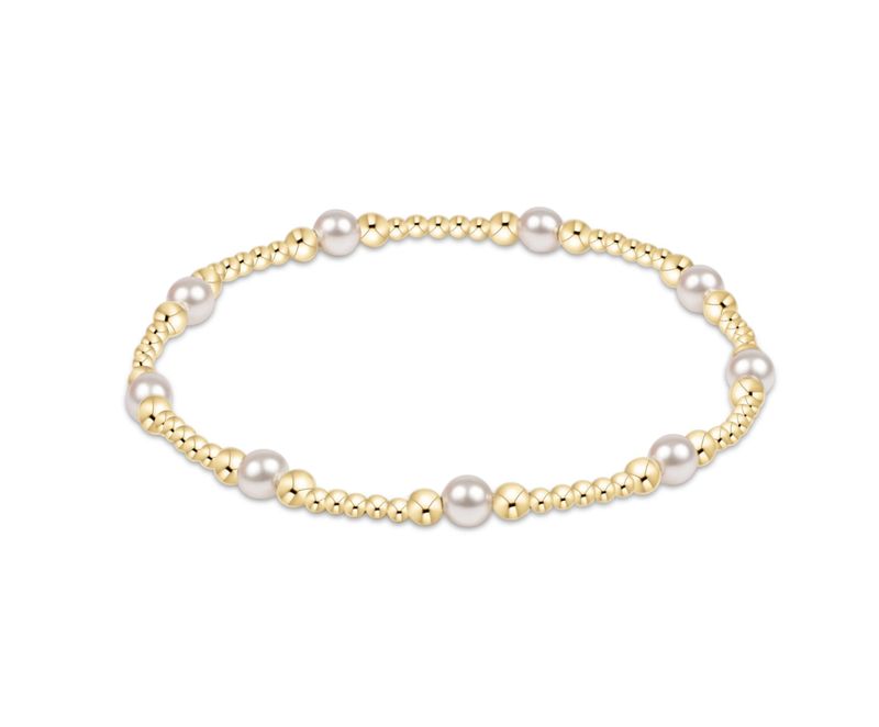 Purpose Pearl 5mm Gold Bracelet