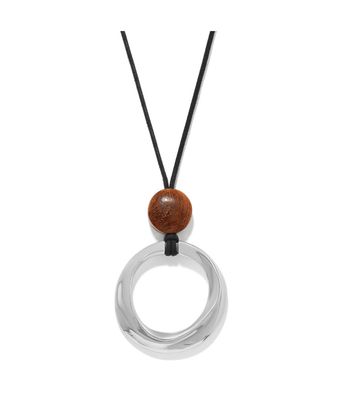 Cascade Rio Wood Ring Necklace