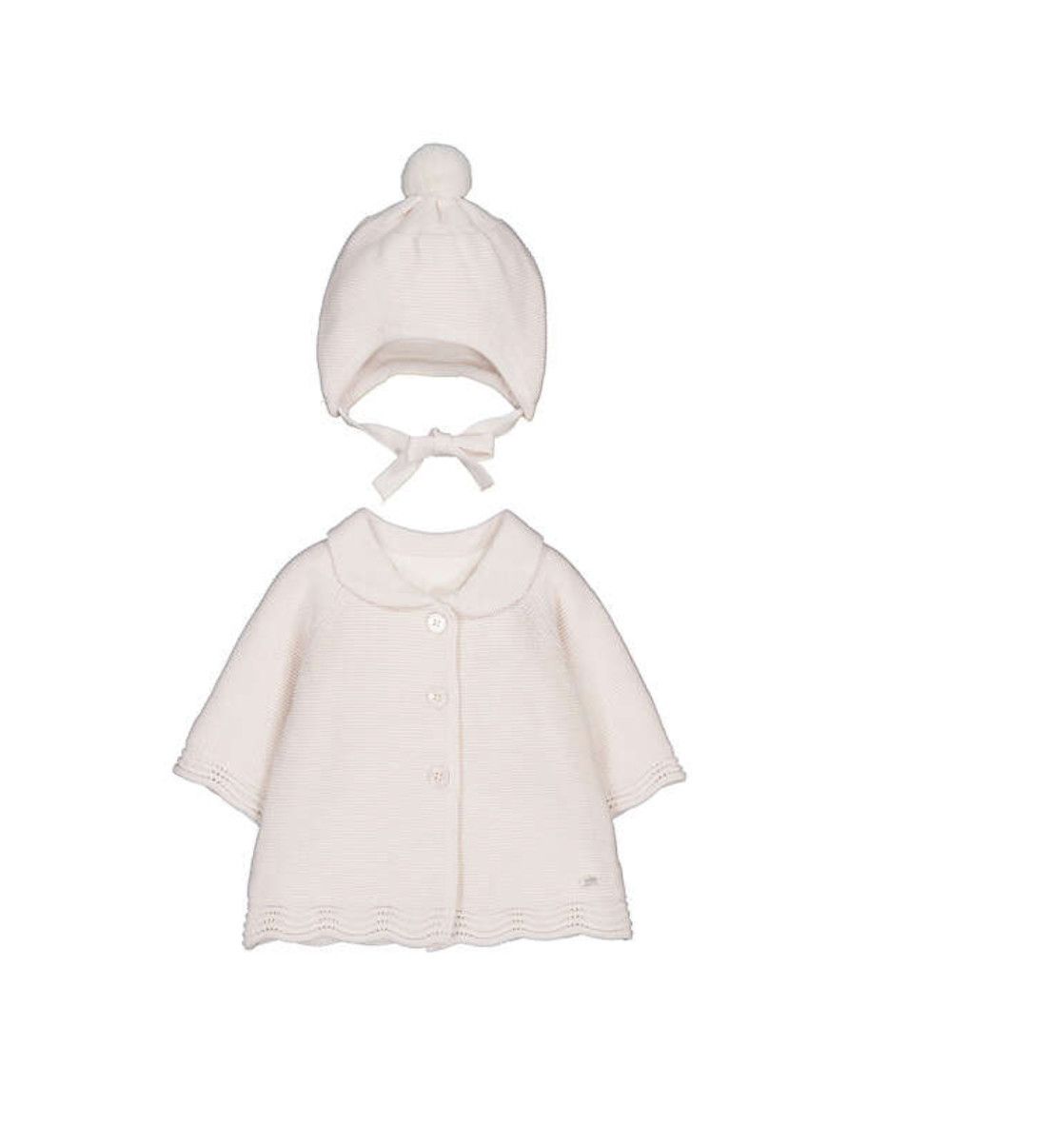 Pottery Knit coat with Hood, Size: 2-4