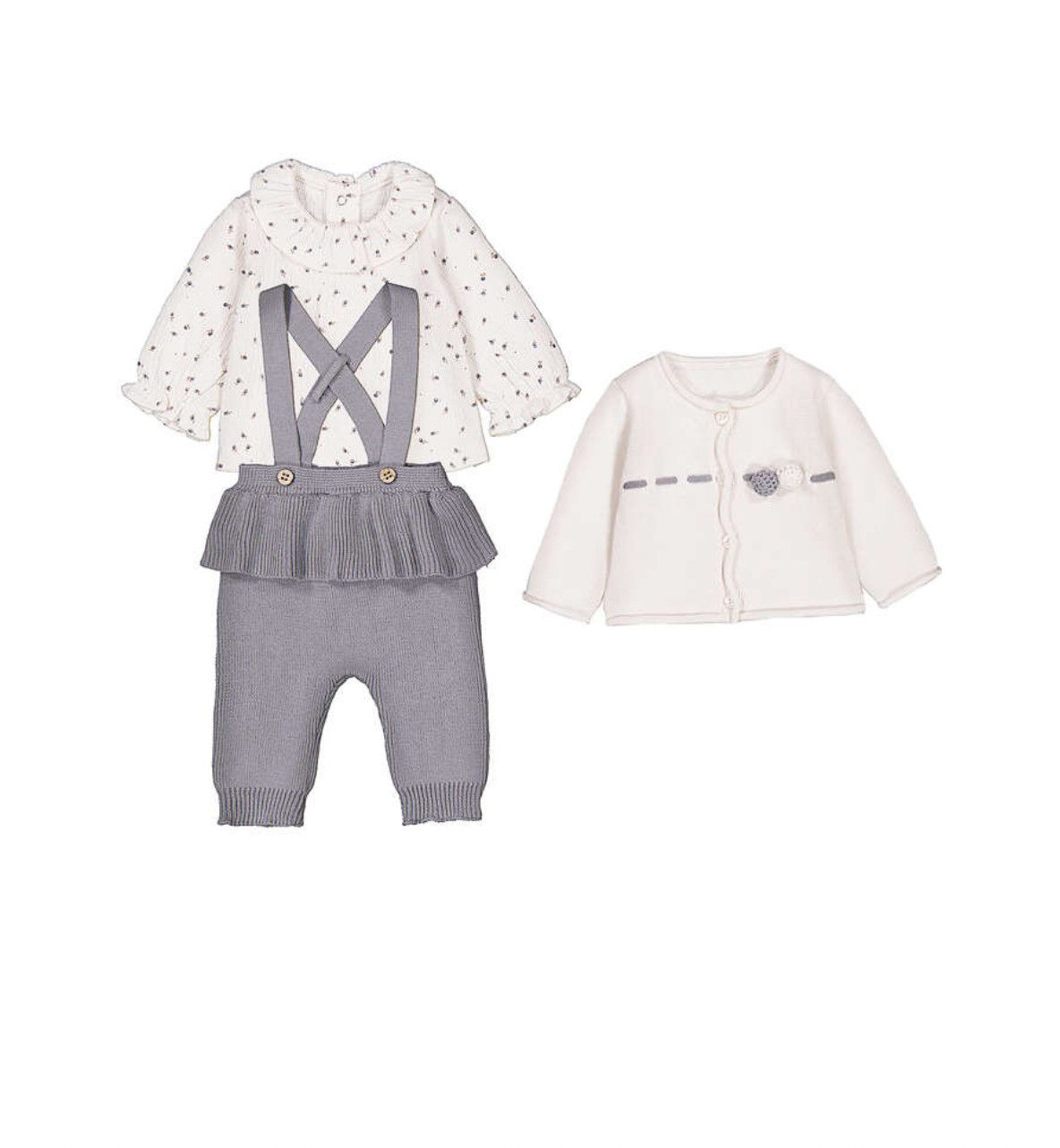 Ash Knit 3pcs Set, Size: 0-1