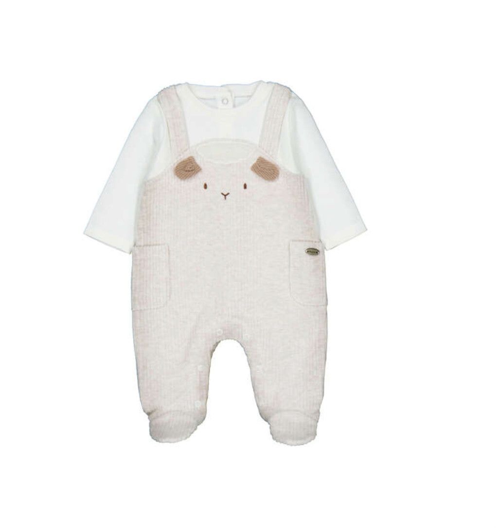 Honey Milk Cord Rompers, Size: 0-1