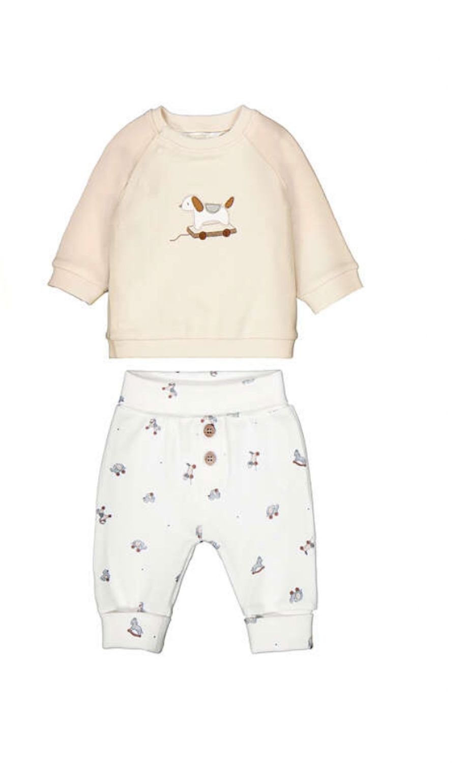 Fog Toy Puppy Pullover Knit Set, Size: 1-2