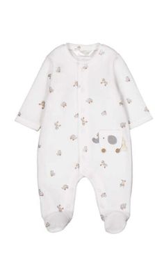 Niebla Toy Animals Velour Onesie