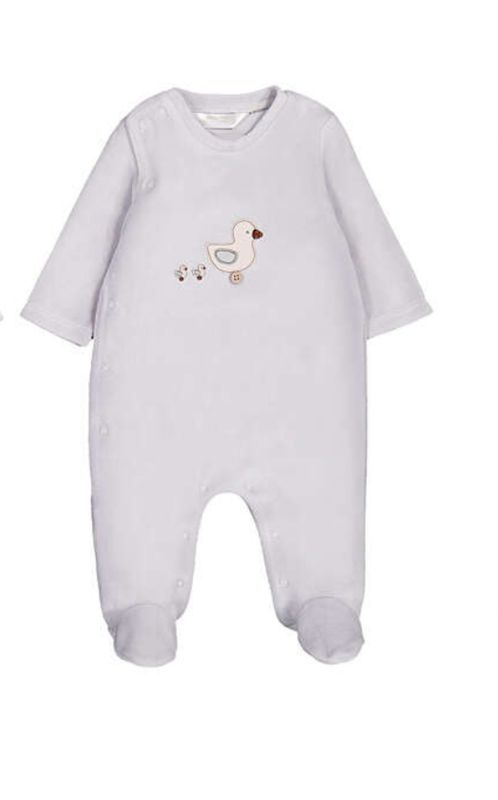 Fog Duck Velour Onesie