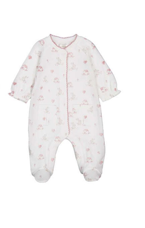 Cipria White  Bunny Farm Onesie Pyjamas