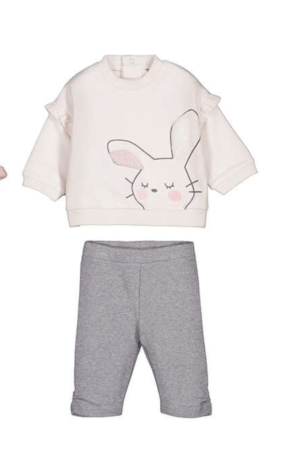 Cream Bunny Pullover &amp; Legging Set, Size: 2-4