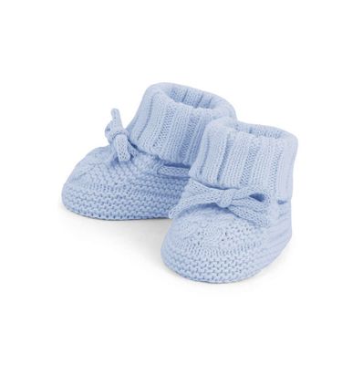 Sky Blue Knit Booties