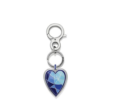 Colormix Heart Blues Handbag Fob