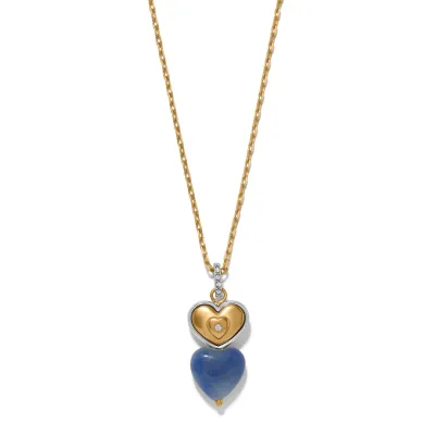 One Heart Duo Heart Petite Necklace