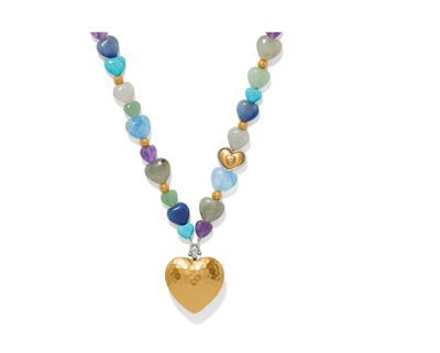 One Heart Multi Heart Bead Necklace