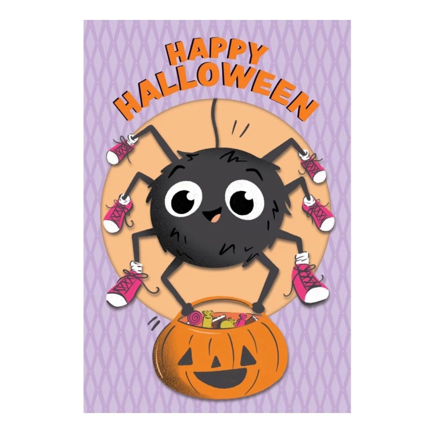 Halloween Spider Sneakers Card