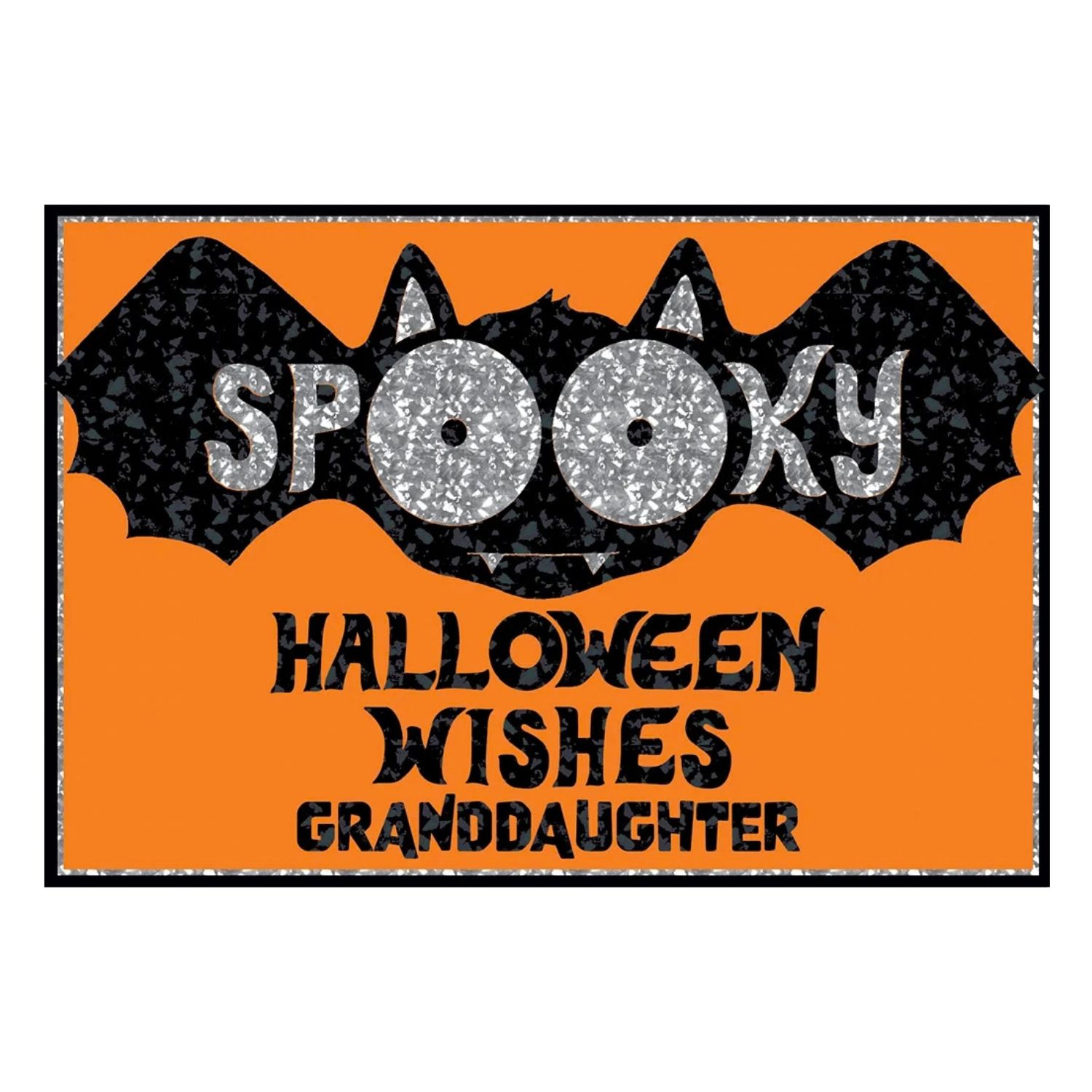 Granddaughter Spooky Bat Halloween Card
