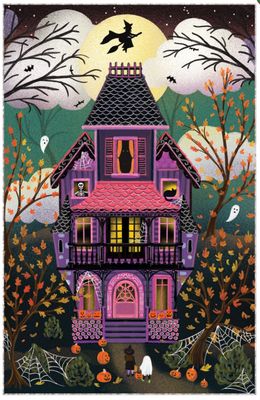 Haunted Trick Or Treat Halloween Card