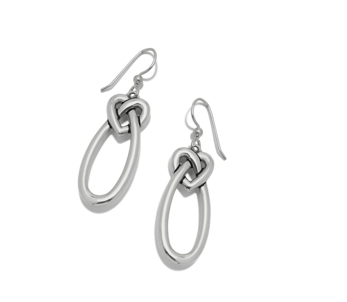 Interlok Linked Hearts French Wire Earrings