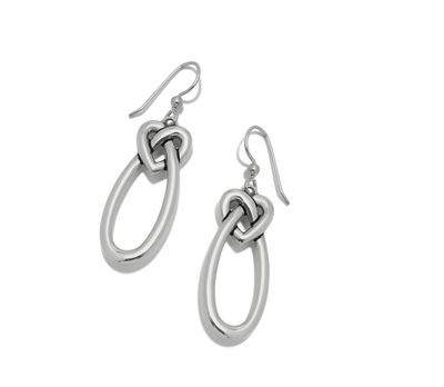 Interlok Linked Hearts French Wire Earrings