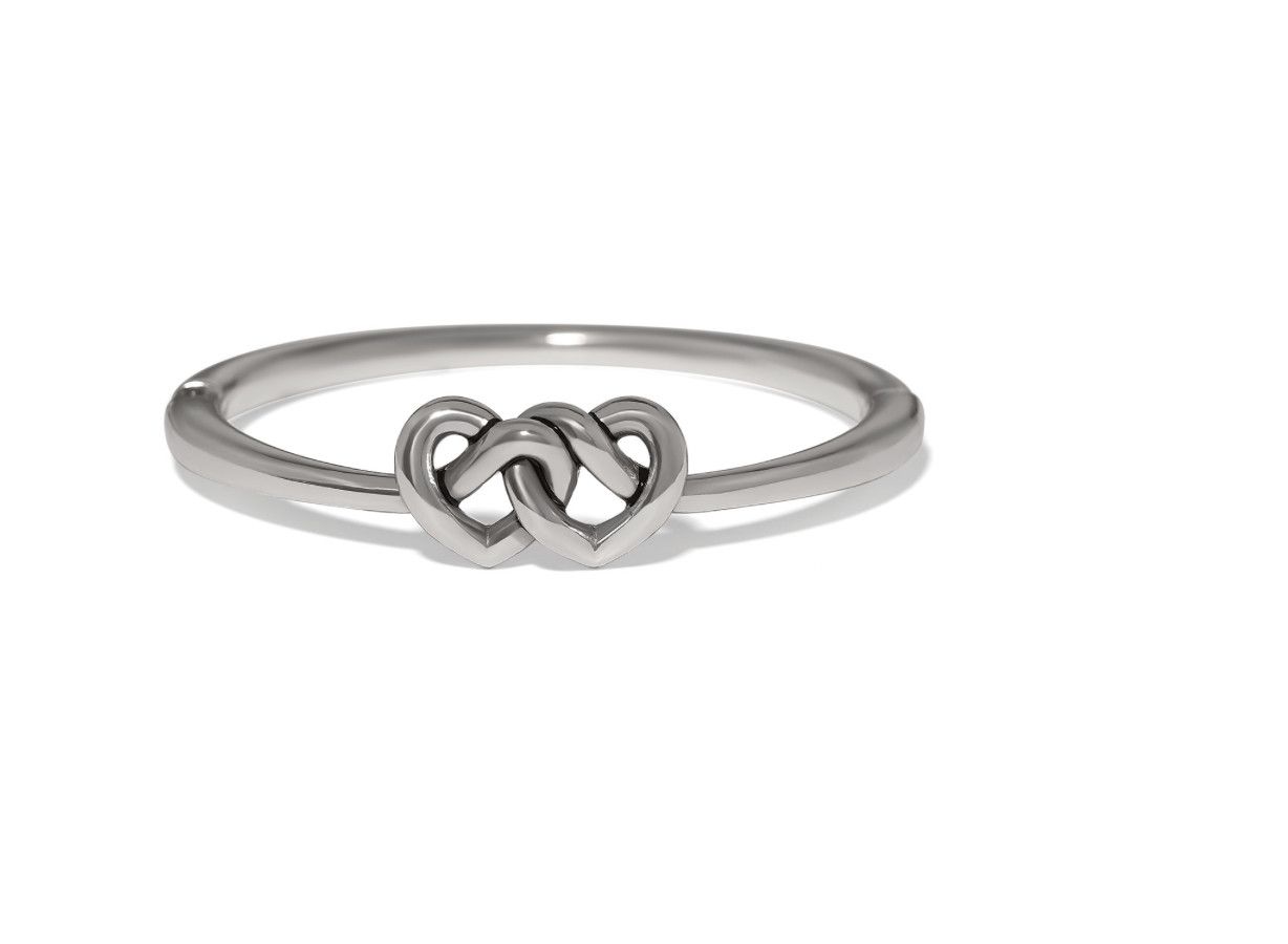 Interlok Linked Hearts Hinged Bangle