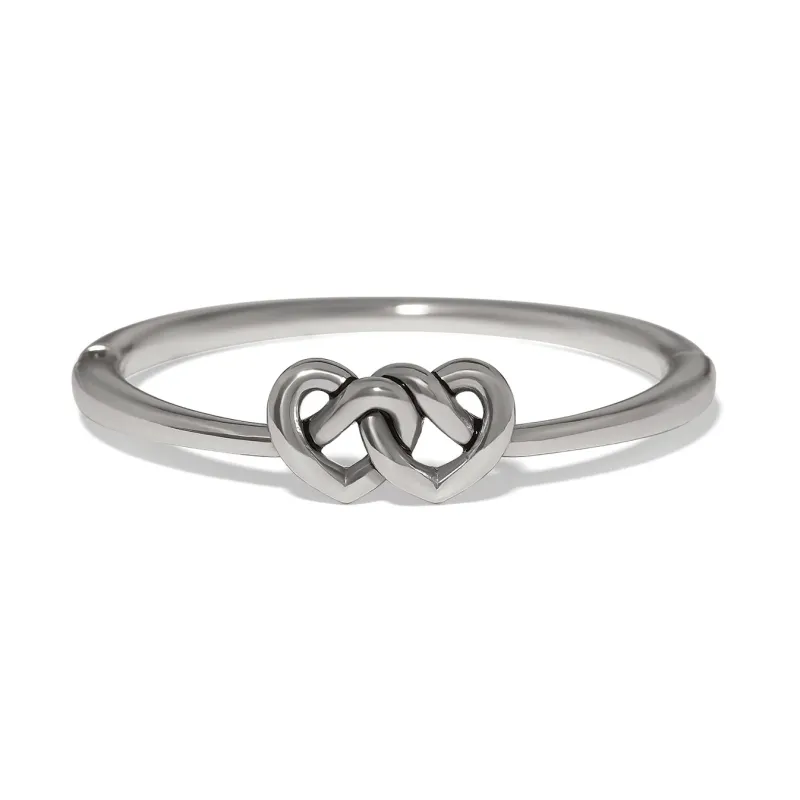 Interlok Linked Hearts Hinged Bangle