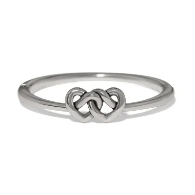 Interlok Linked Hearts Hinged Bangle