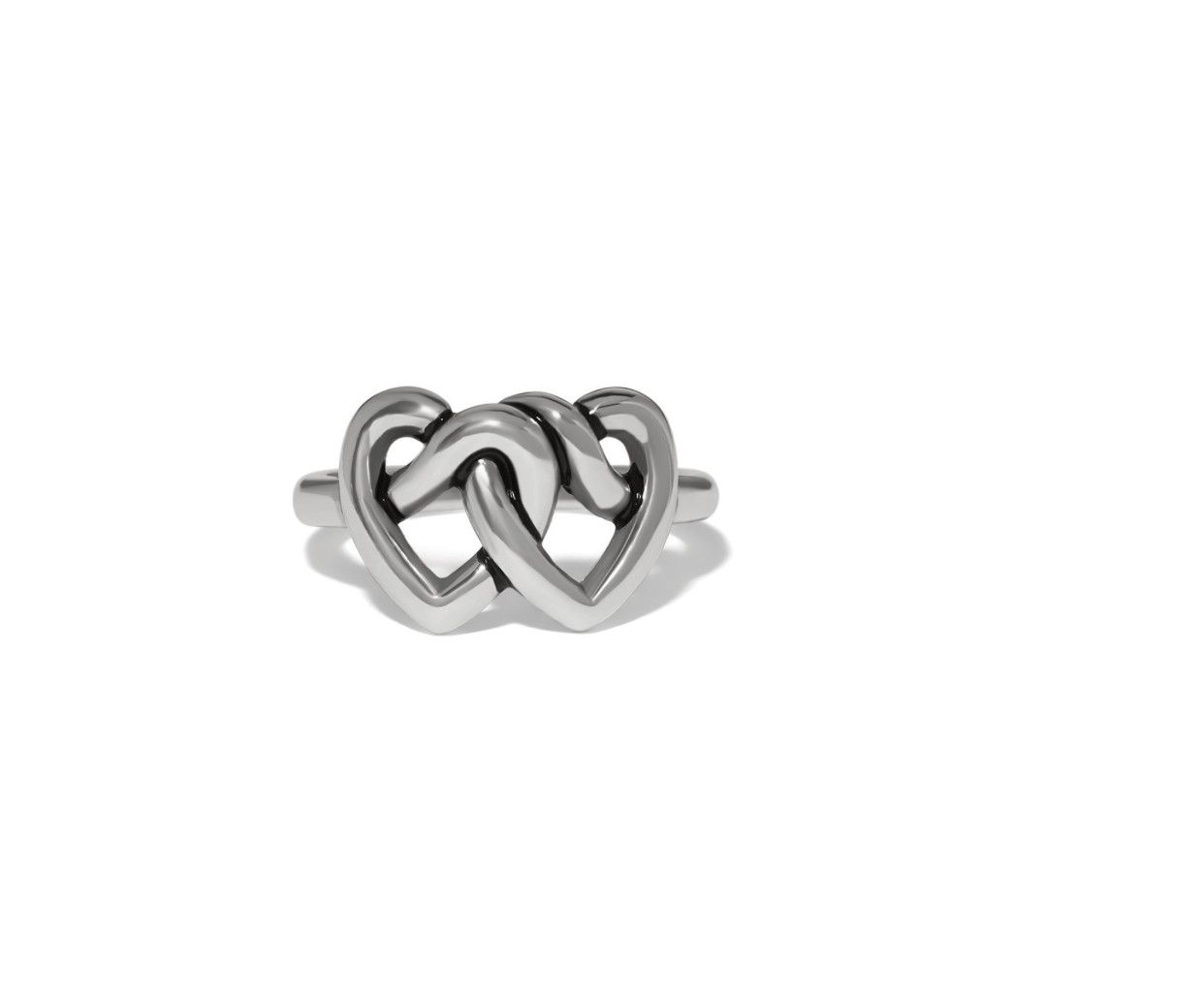 Interlok Linked Hearts Ring, Size: 5