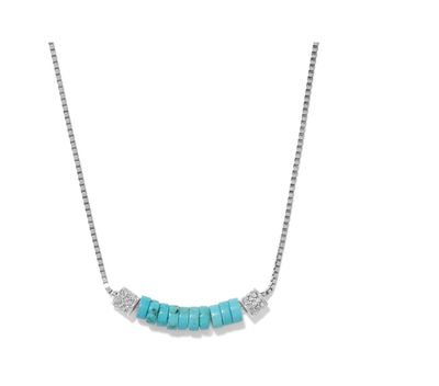 Meridian Petite Station Turquoise Necklace