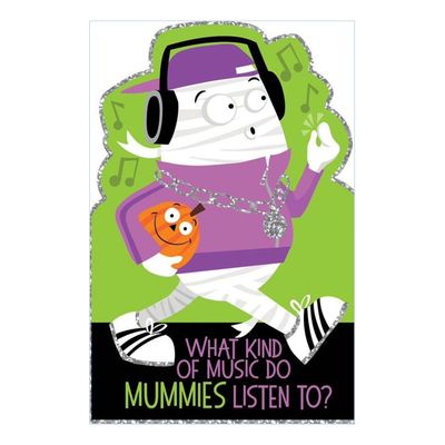 'Wrap Music' Mummy Halloween Card