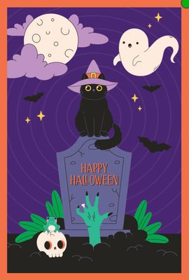 Halloween Zombie Hand Card