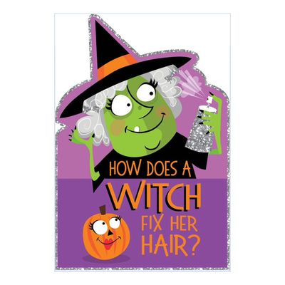 Witch 'Scare Spray' Halloween Card