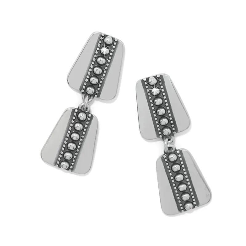 Pretty Tough Geo Post Drop Earrings