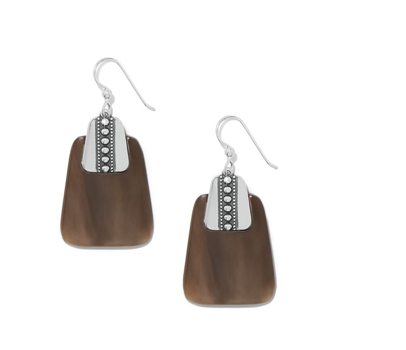 Pretty Tough Geo Horn French Wire Earrings