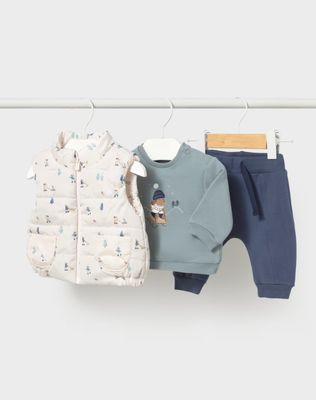 Indigo Puppy 3pc Tracksuit &amp; Vest Set