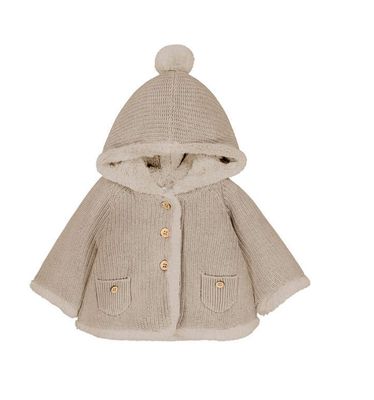Avena Oat Vig Pompom Knit Cardigan